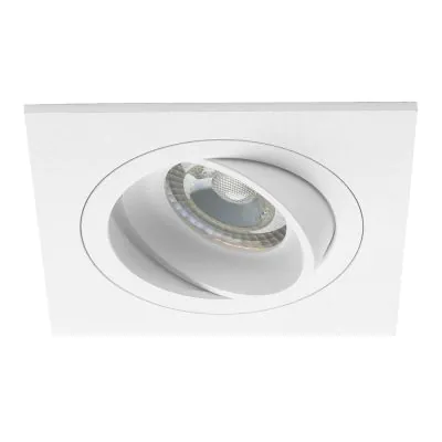 White Recessed spotlights