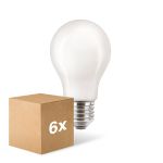 Multipack 6x Philips Corepro LED Bulb E27 Pear Frosted 10.5W 1521lm - 840 Cool White - Replaces 100W